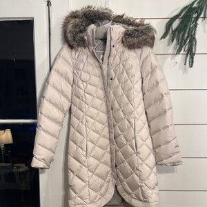 Women's Eddie Baur Down Quilted Coat with Faux Fur Hood